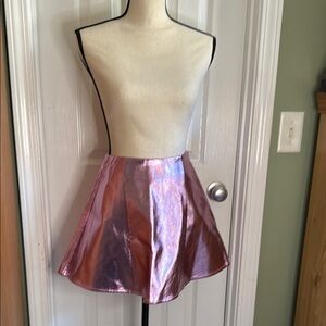 Metallic Pink Skirt